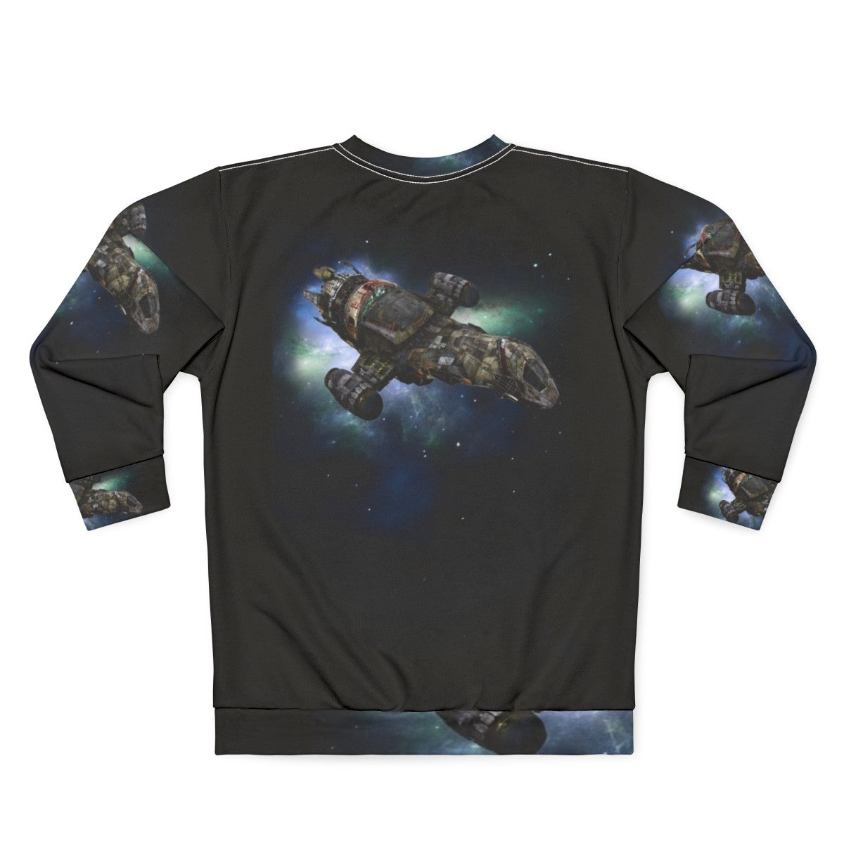 Firefly-inspired sweatshirt with Serenity spaceship graphic - Back