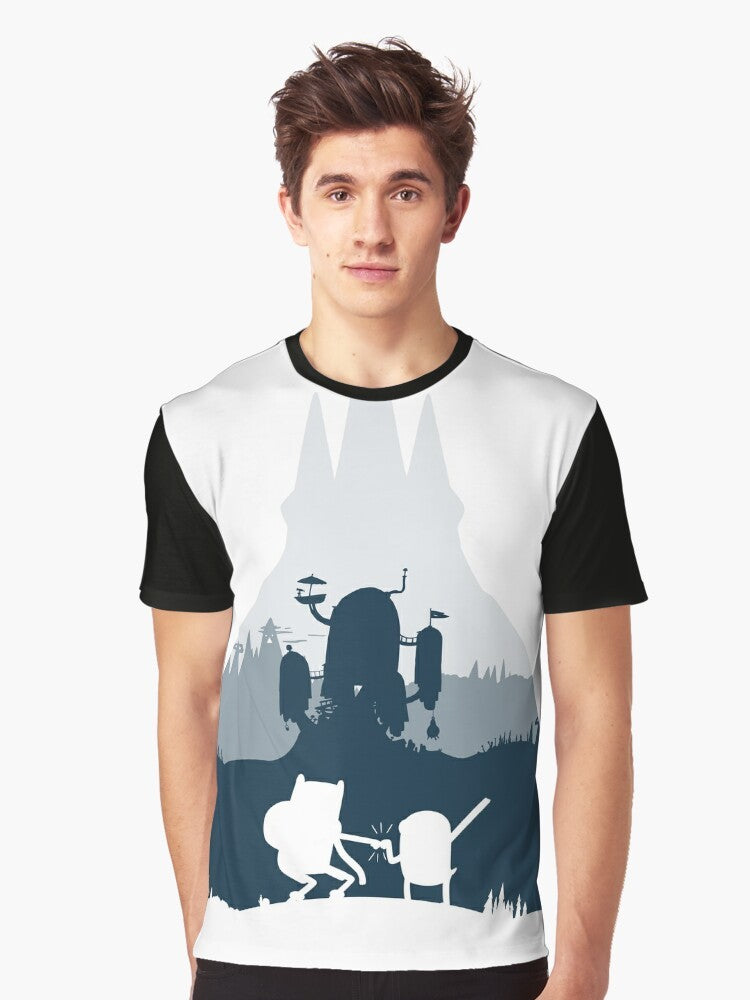 Adventure Time Ice King Silhouette Graphic T-Shirt - Men