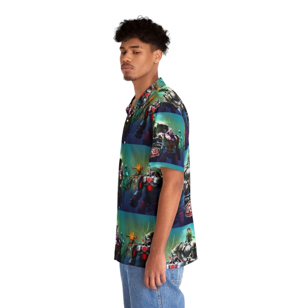 Real Steel Hawaiian Shirt for Gamers - People Left