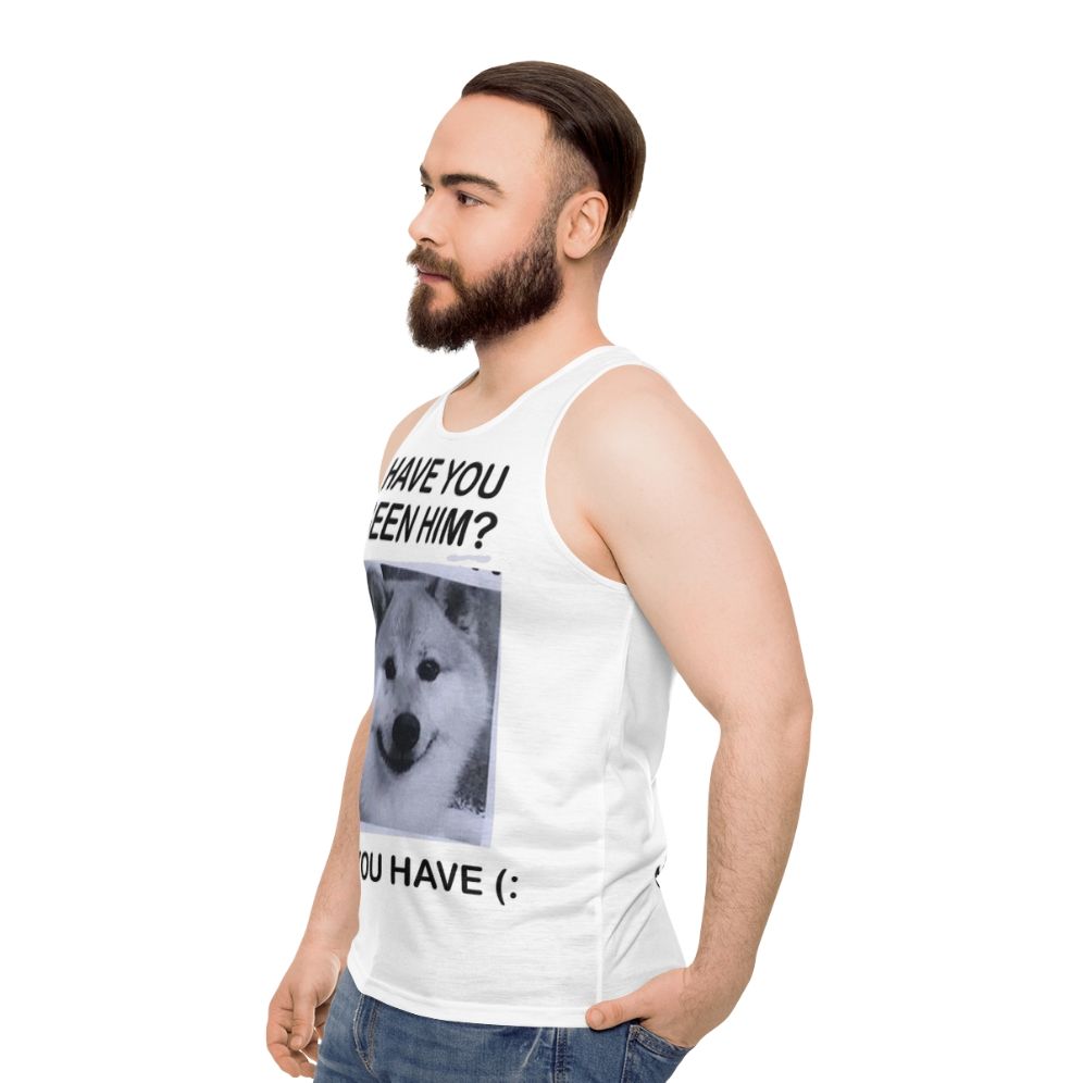 Shiba Inu meme unisex tank top - men side