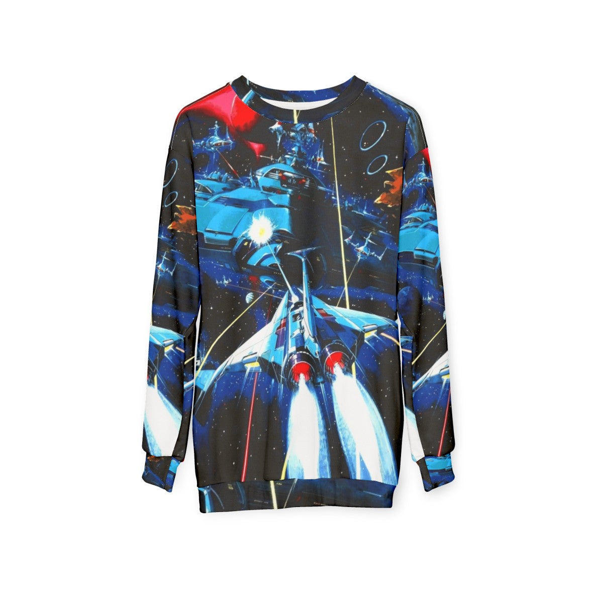 Retro Gradius Arcade Game Sweatshirt - hanging