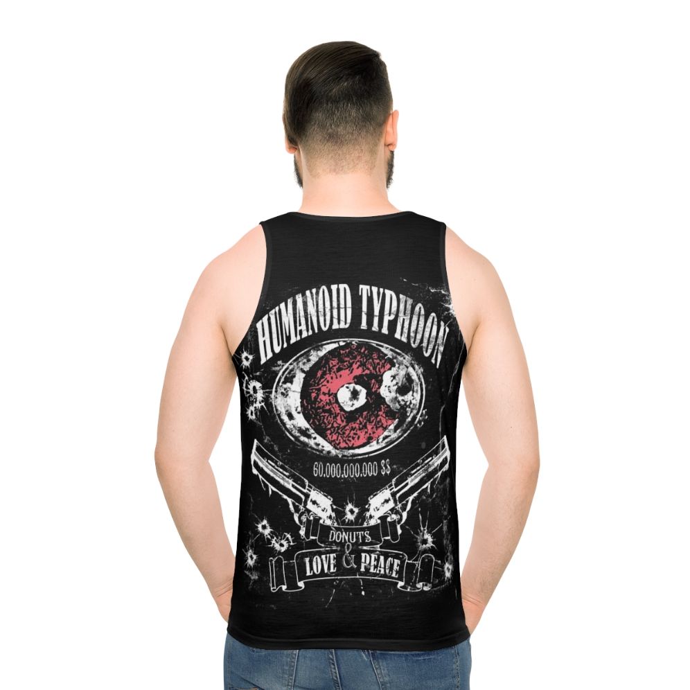 Trigun Vash the Stampede Humanoid Typhoon Unisex Tank Top - men back