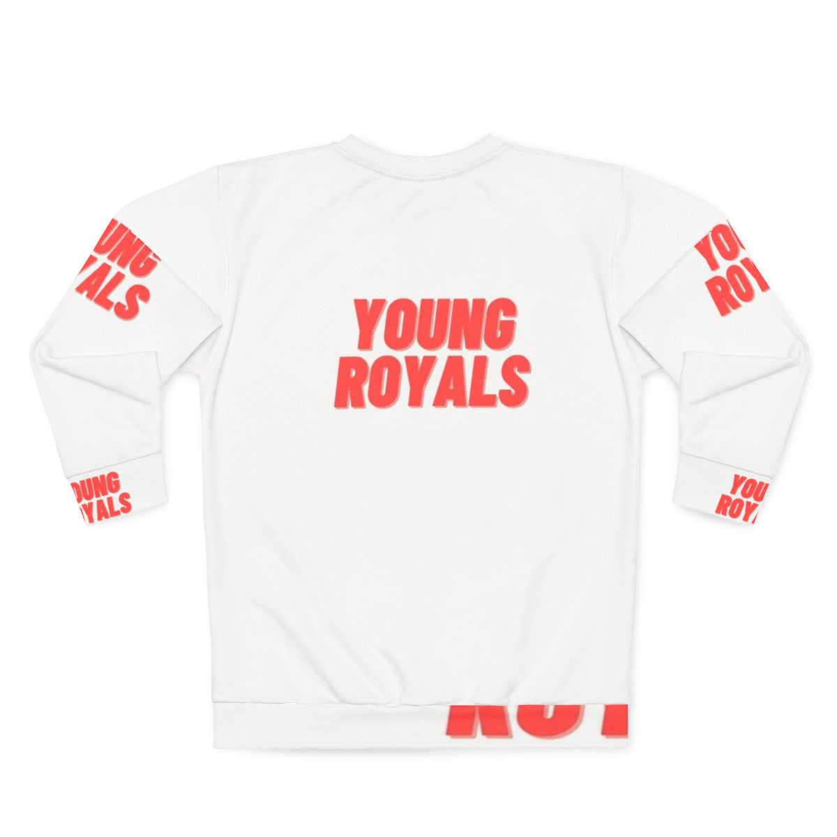 Young Royals Sweatshirt featuring the Hillerska School logo - Back