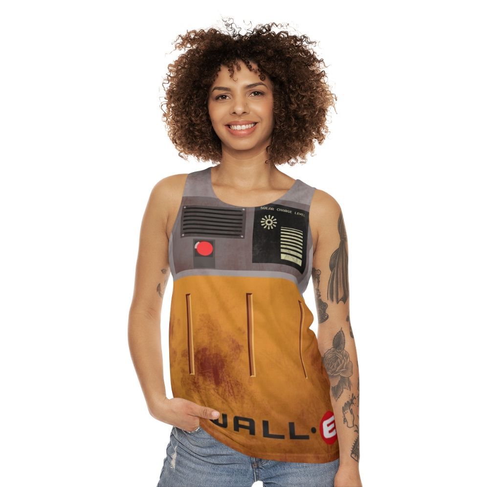 Wall-E Unisex Robot Graphic Tank Top - women