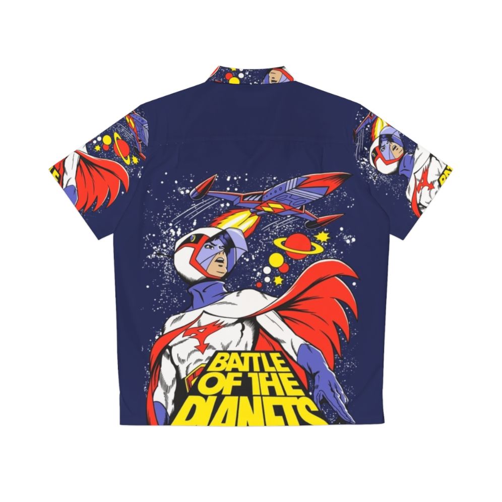 Battle of the Planets inspired Hawaiian shirt - Back