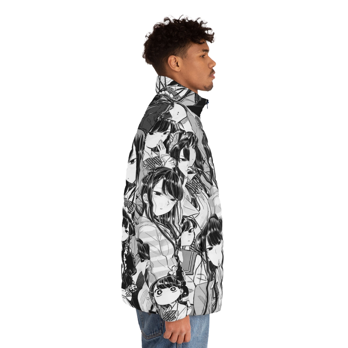 Komi The Silent Goddess Puffer Jacket, an anime and manga inspired stylish winter jacket - men side right