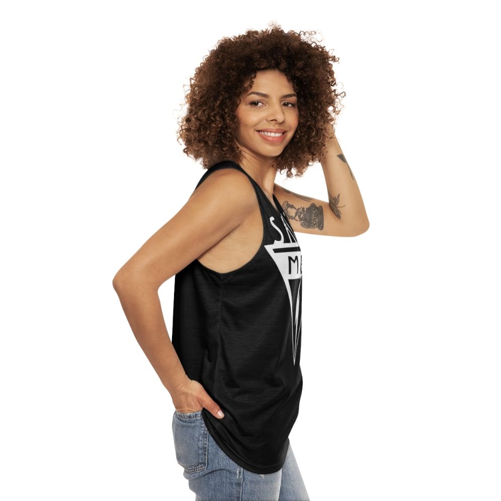 Saint Motel indie pop music unisex tank top - women side