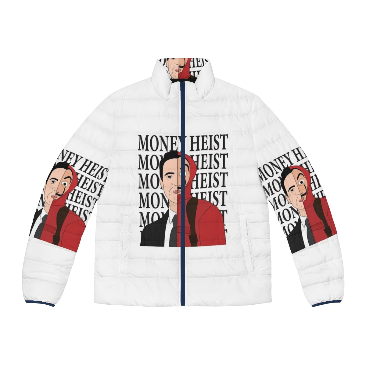 Money Heist Berlin Illustration Puffer Jacket