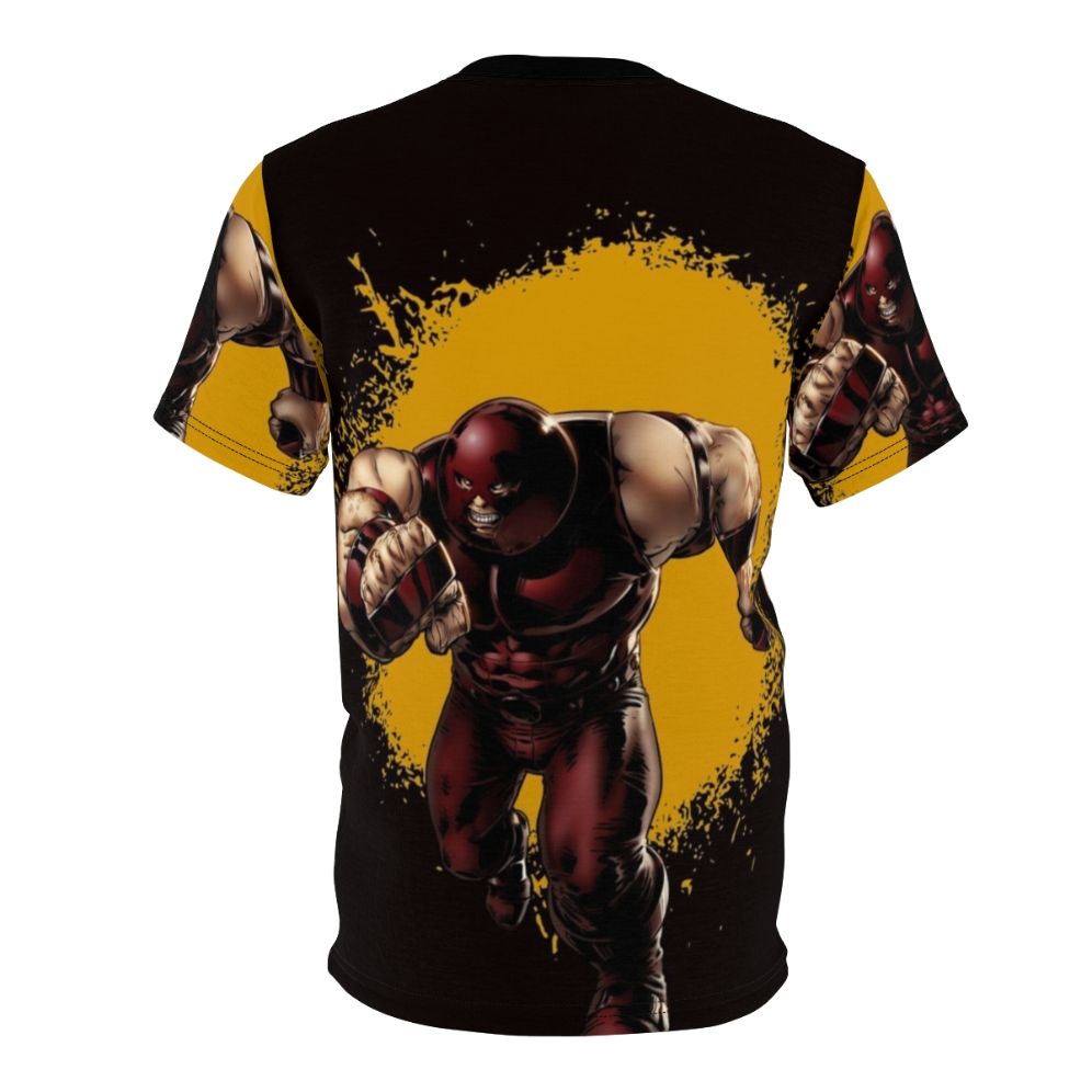 Juggernaut-inspired graphic t-shirt with a cool, cartoon-style supervillain design - Back