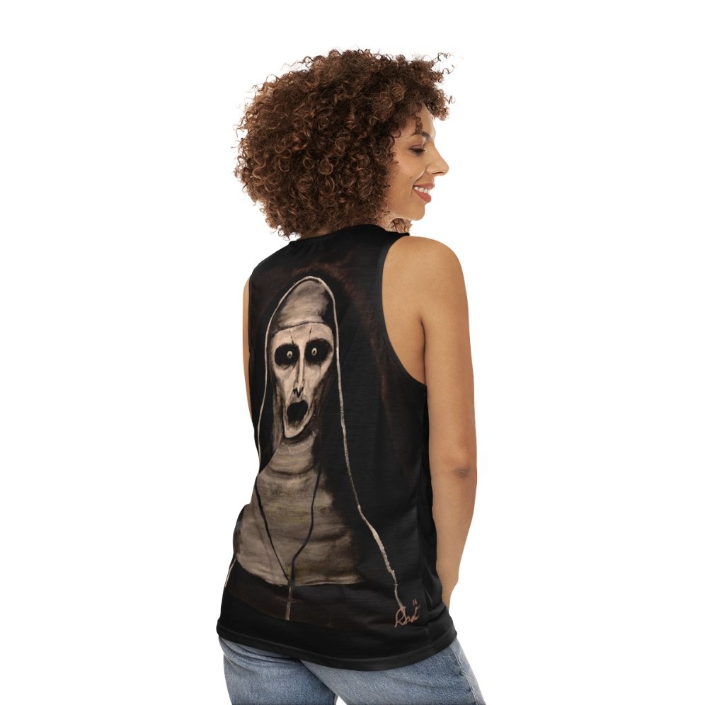 Demonic Sister Valak Unisex Tank Top - women back