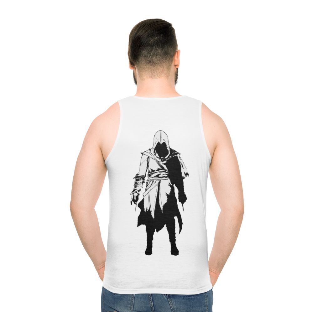 Assassin's Creed Dark Unisex Tank Top - men back