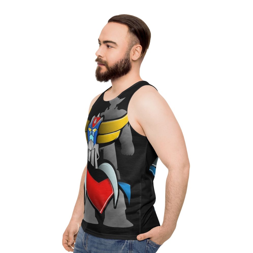 Vintage Goldorak Grendizer Anime Inspired Unisex Tank Top - men side