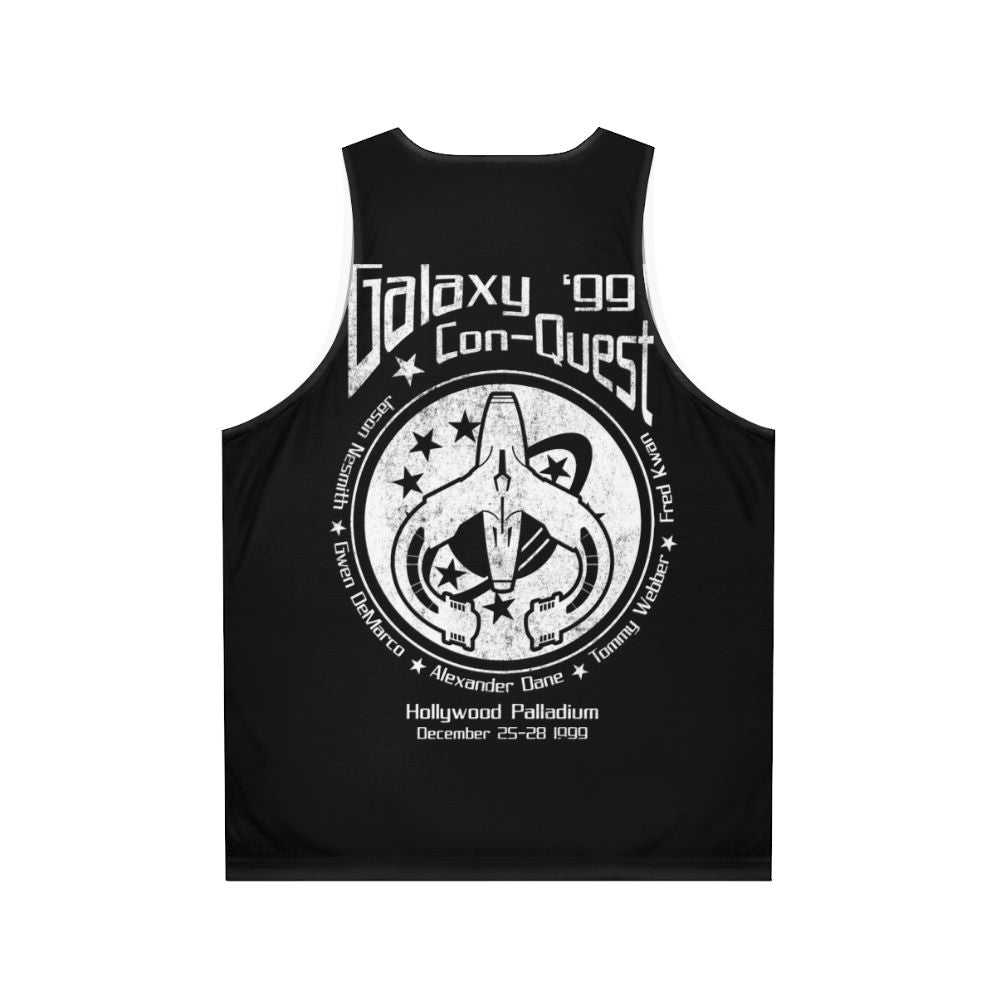 Never Give Up Unisex Sci-Fi Tank Top - Back