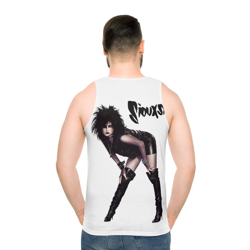 Siouxsie Sioux goth rock band unisex tank top - men back