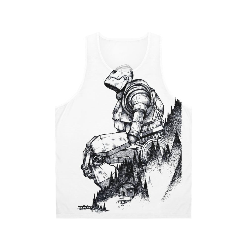 Iron Giant superhero robot movie inspired unisex tank top