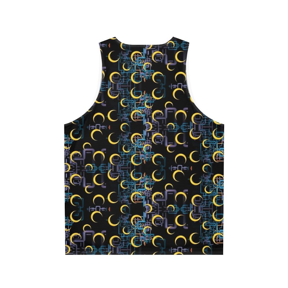 Dan Flashes Pattern Unisex Tank Top - Back