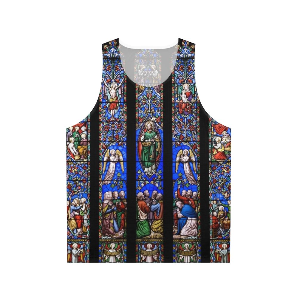 Stained Glass Church Window Unisex Tank Top