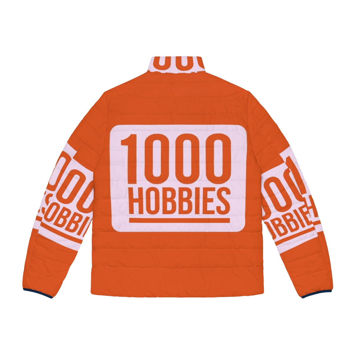 1000 Hobbies branded puffer jacket - Back