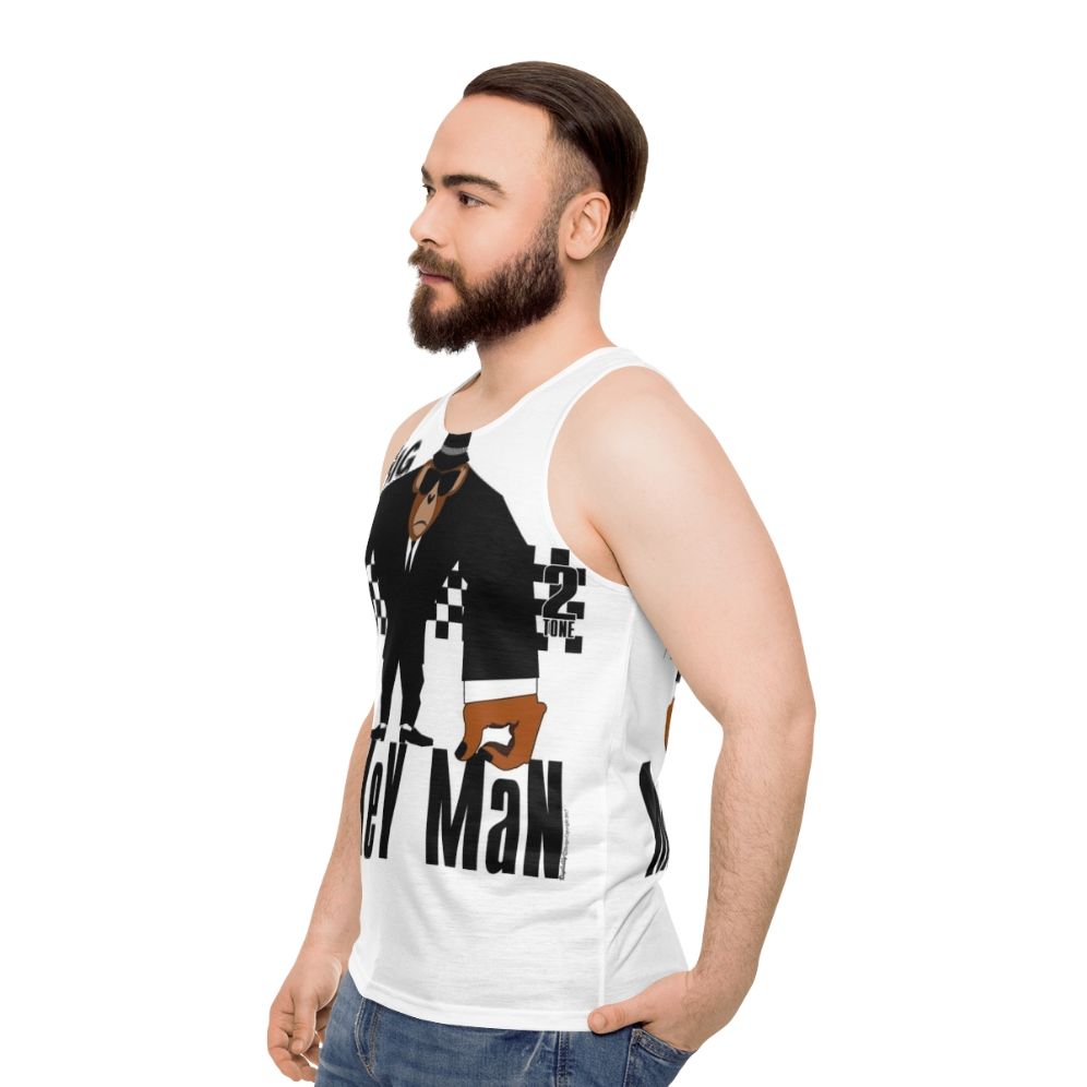 Unisex Big Monkey Man Ska Music Tank Top - men side