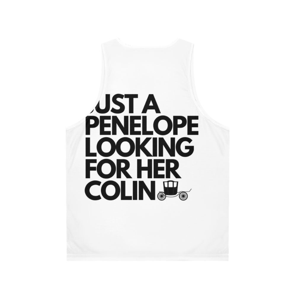 Penelope Featherington and Colin Bridgerton Unisex Tank Top - Back