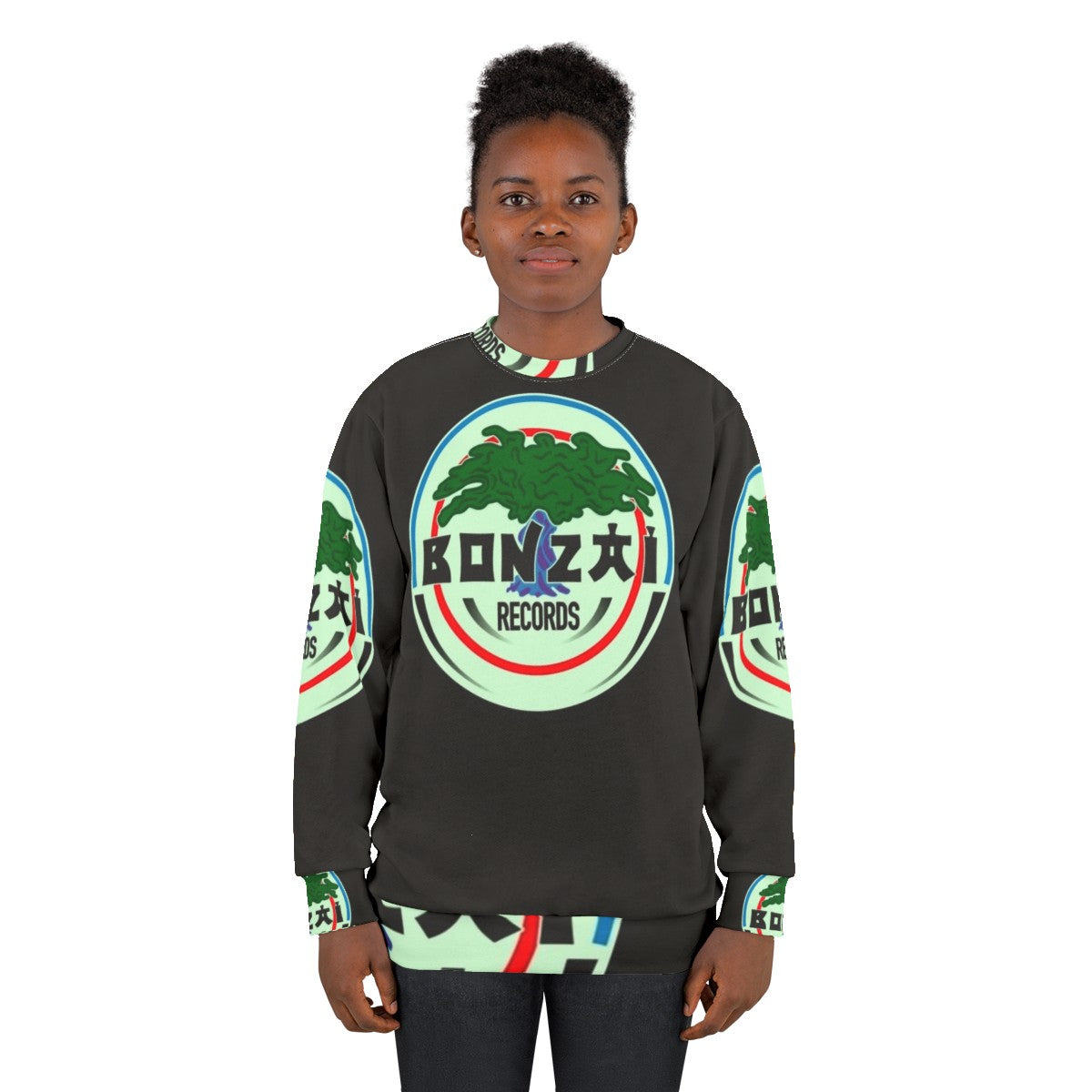 Bonzai Records 90s Hardcore Techno Rave DJ Sweatshirt - women