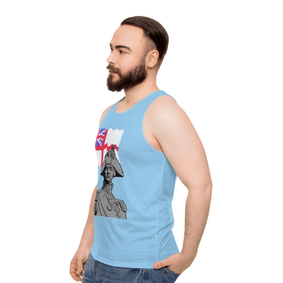 Horatio Nelson Hero Unisex Tank Top - men side