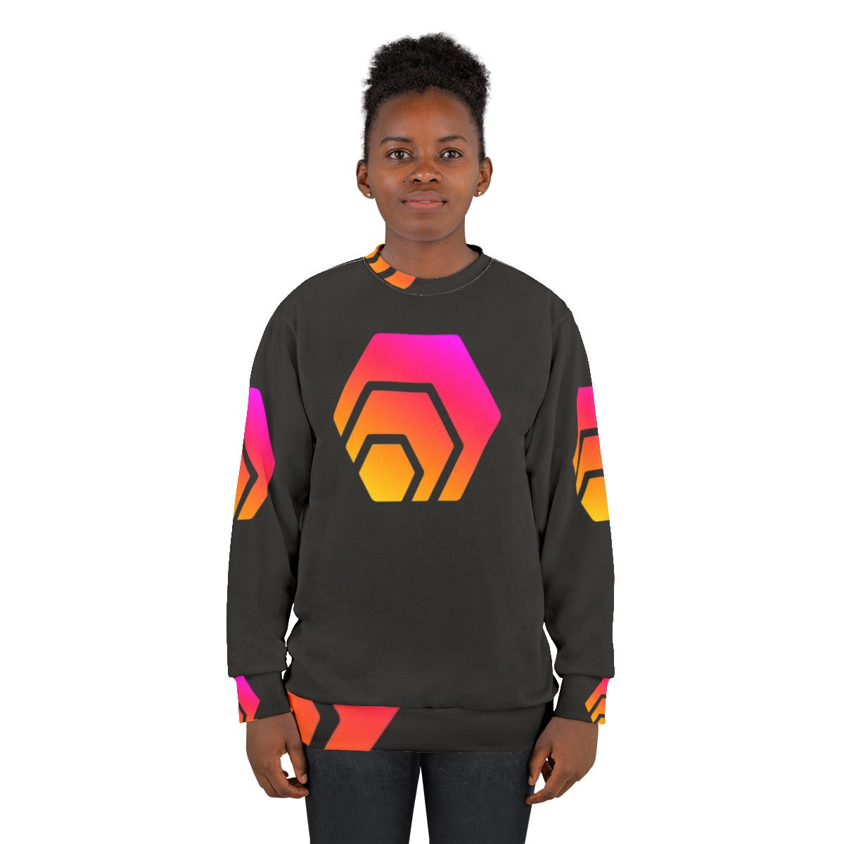 Hex Crypto Hexagon Logo Sweatshirt - women