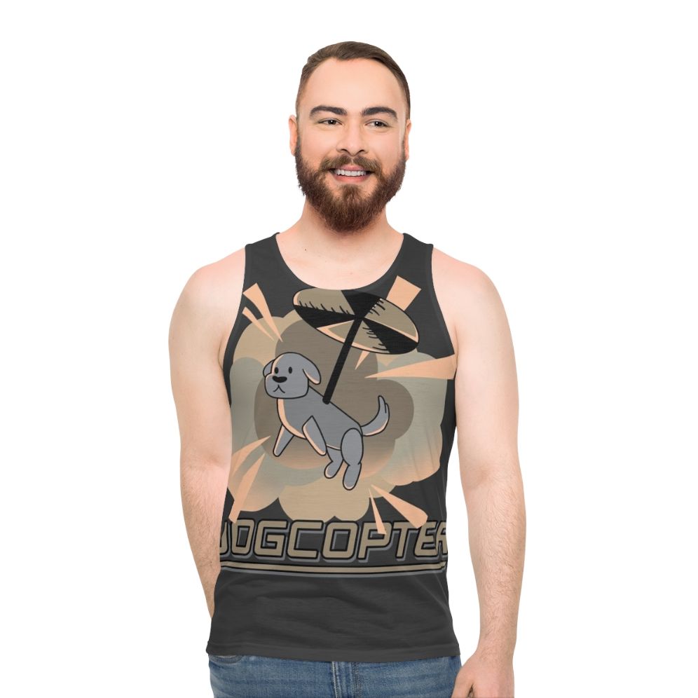 Unisex Dogcopter Tank Top - men