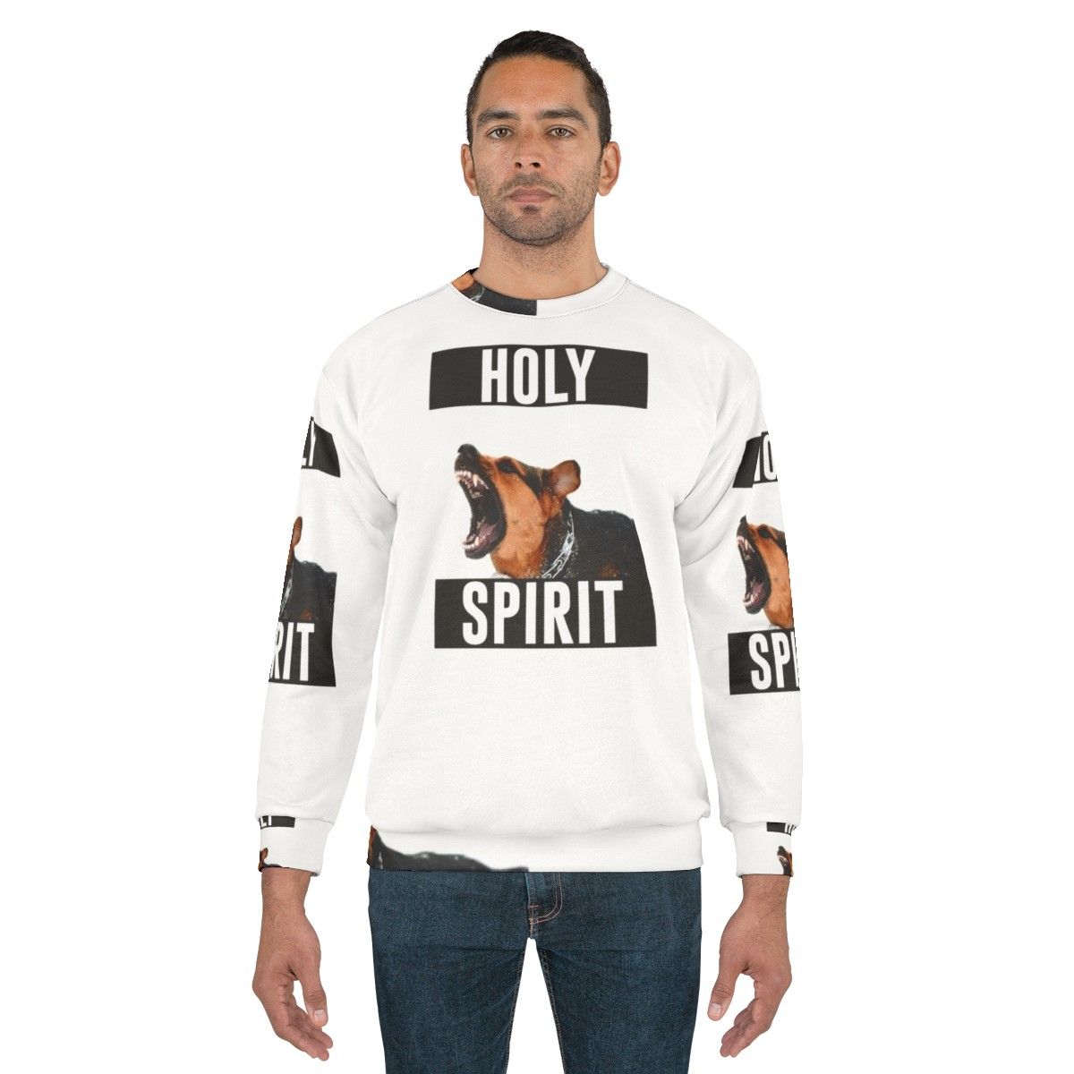 Holy Spirit Sweatshirt - Christian Inspired Meme Design - men