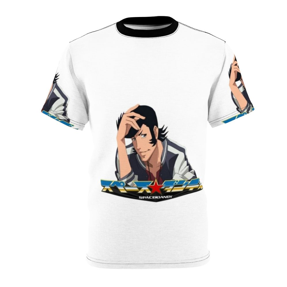 Stylish space dandy anime inspired t-shirt featuring an out-of-this-world graphic design