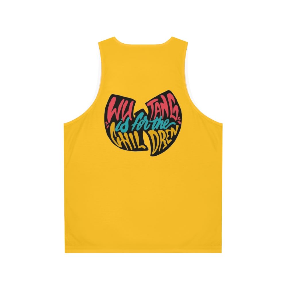 Unisex Black Tank Top for Hip Hop Fans and Youth Culture - Back