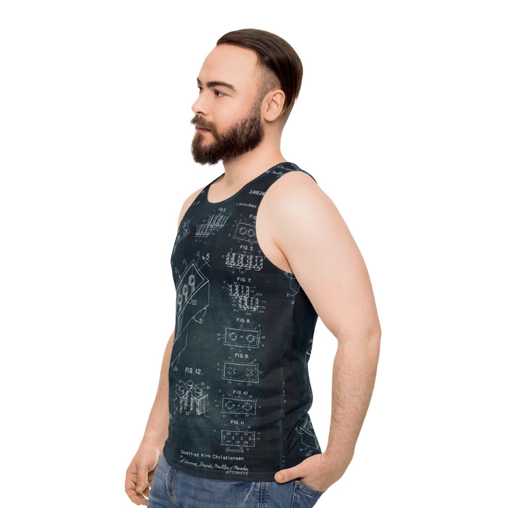 1958 Toy Building Brick Unisex Tank Top - men side