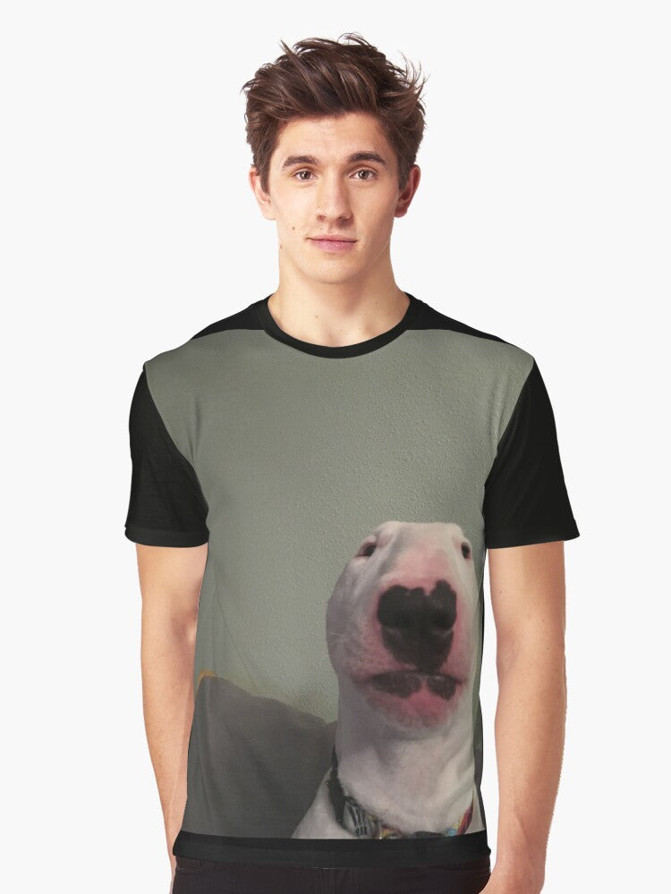 Puppernelson "Walter" dog t-shirt featuring a bull terrier - Men