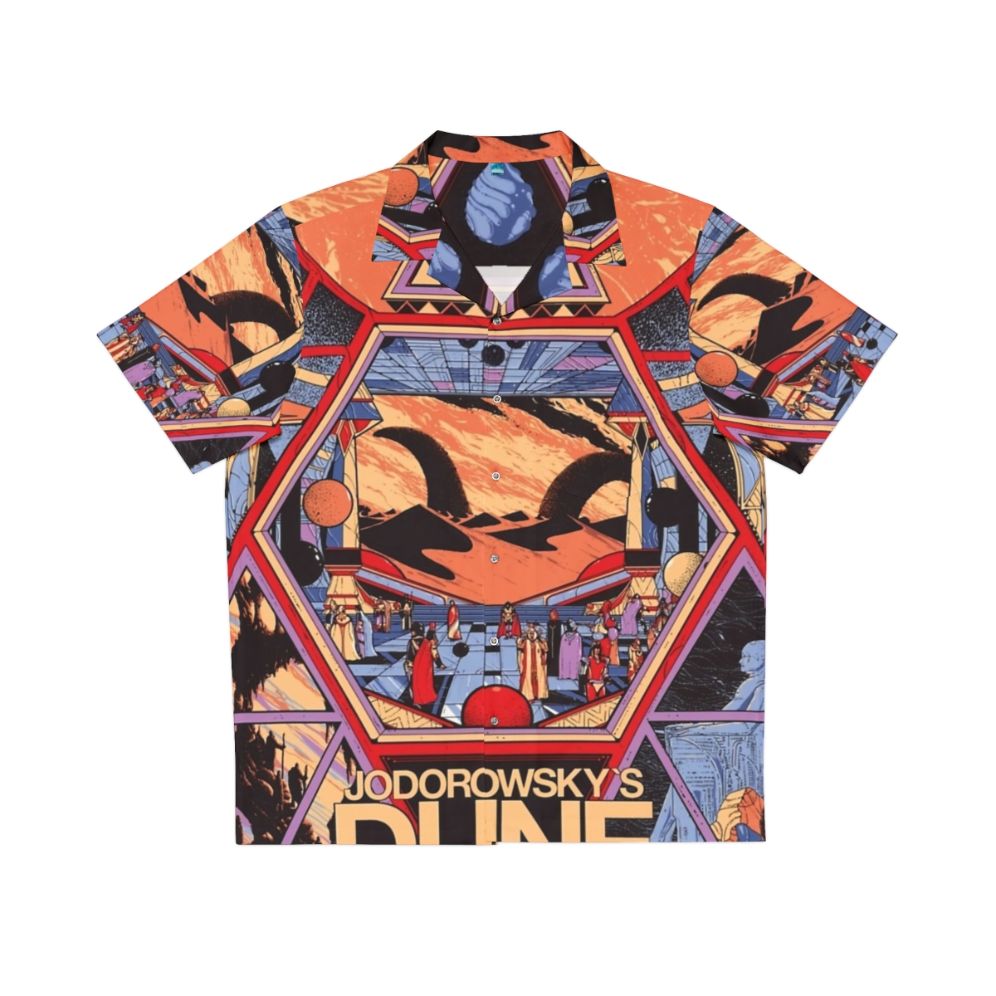 Jodorowsky's Dunes sci-fi Hawaiian shirt with purple aesthetic