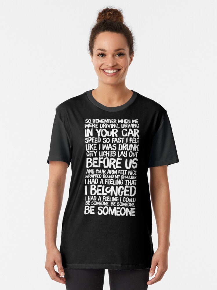 "Fast Car" Tracy Chapman lyrics graphic print t-shirt - Women