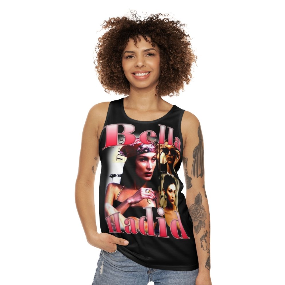 Bella Hadid inspired y2k unisex tank top - women