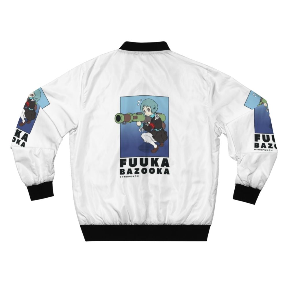 Persona Fuuka Yamagishi Bomber Jacket with Bazooka Design - Back