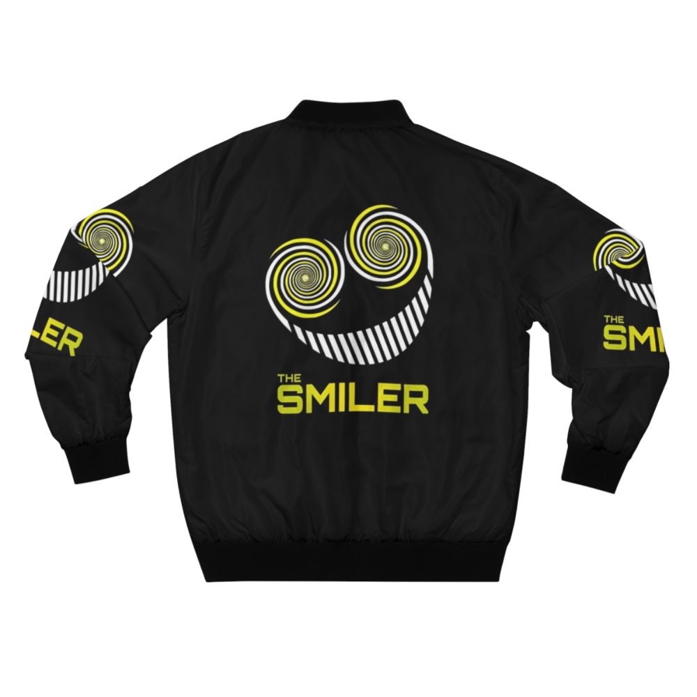 The Smiler Backrooms Bomber Jacket - Backrooms fan art design - Back