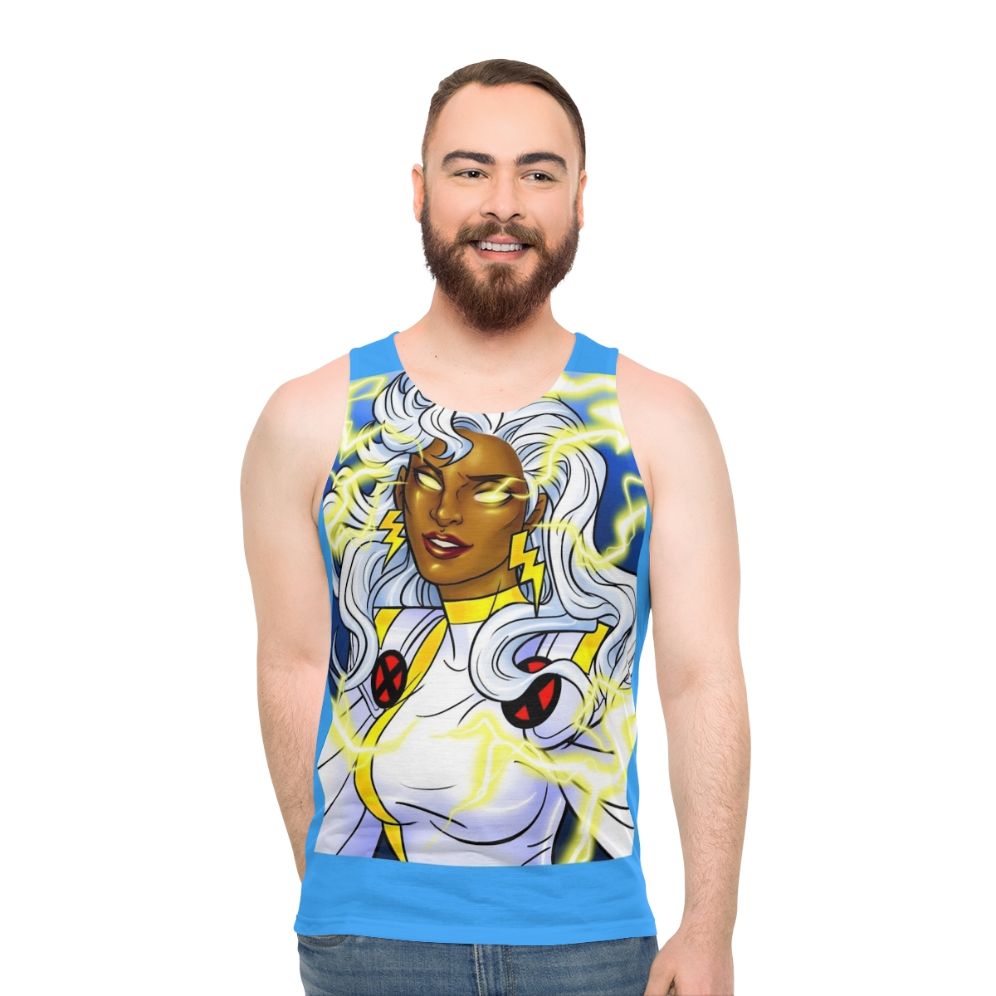 Mutant superhero power thunderstorm unisex tank top - men