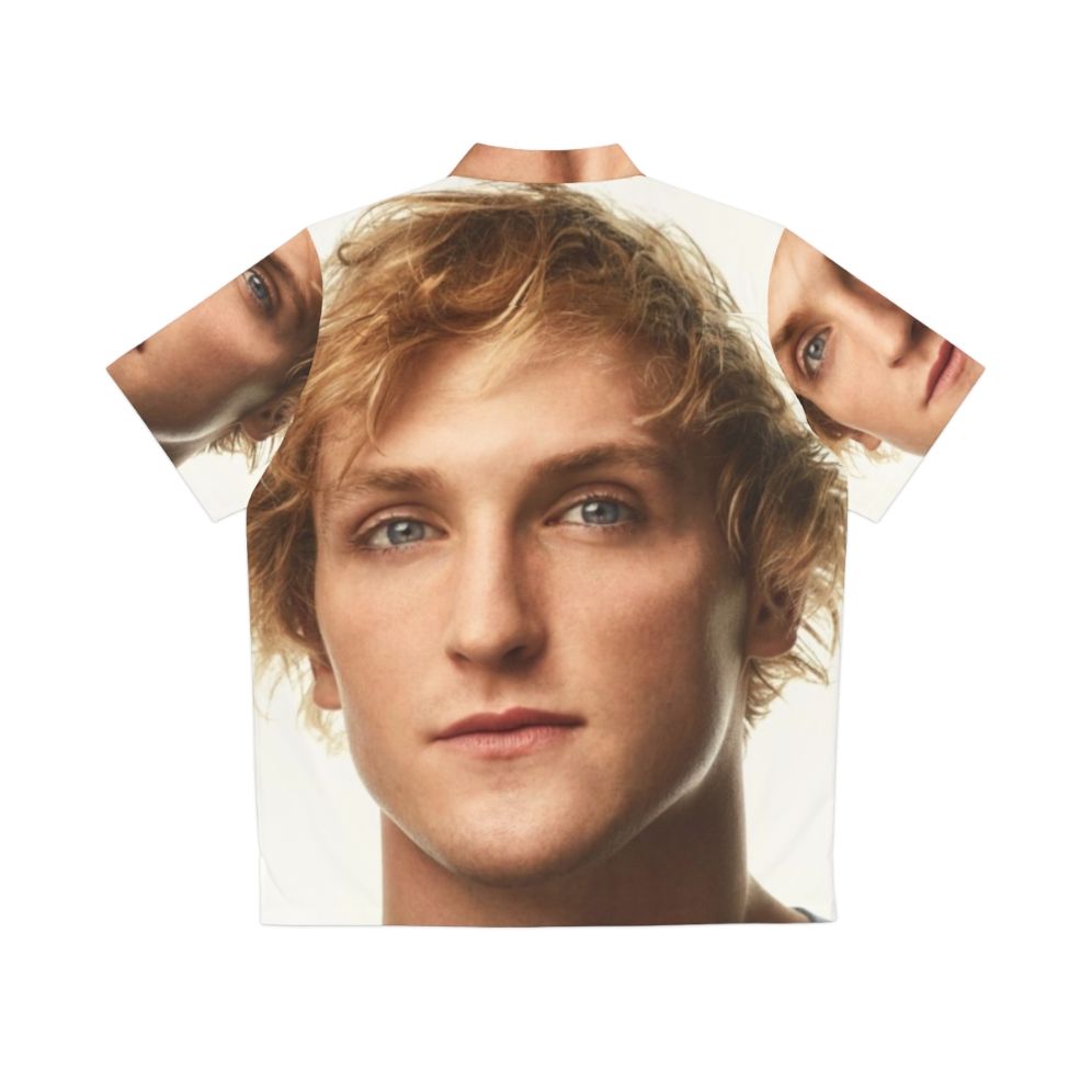 Logan Paul wearing a Hawaiian shirt - Back