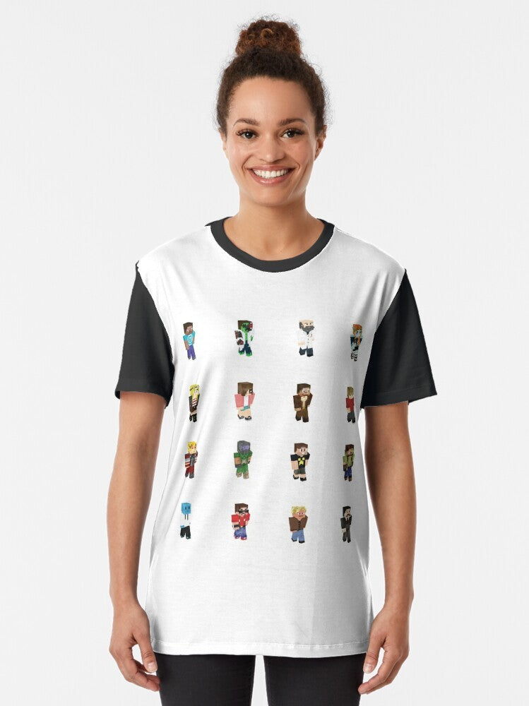 Hermitcraft Minecraft Youtuber Graphic T-Shirt - Women