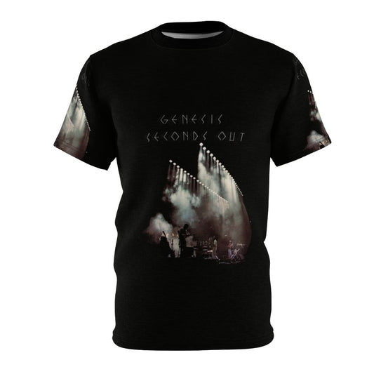 Retro-styled AOP t-shirt inspired by the iconic British progressive rock band Genesis