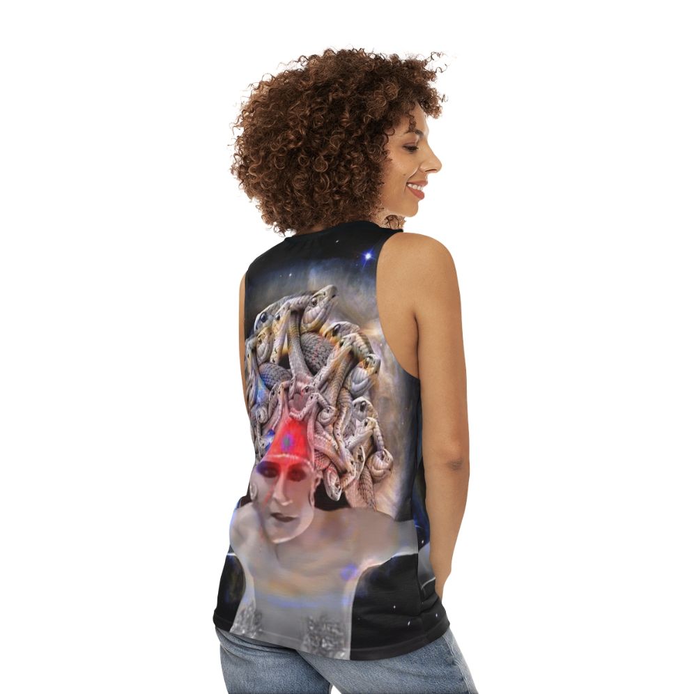 Medusa Unisex Fantasy Tank Top - women back