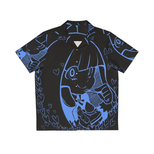 Blue Hearts Hawaiian Shirt - Anime Inspired Casual Wear