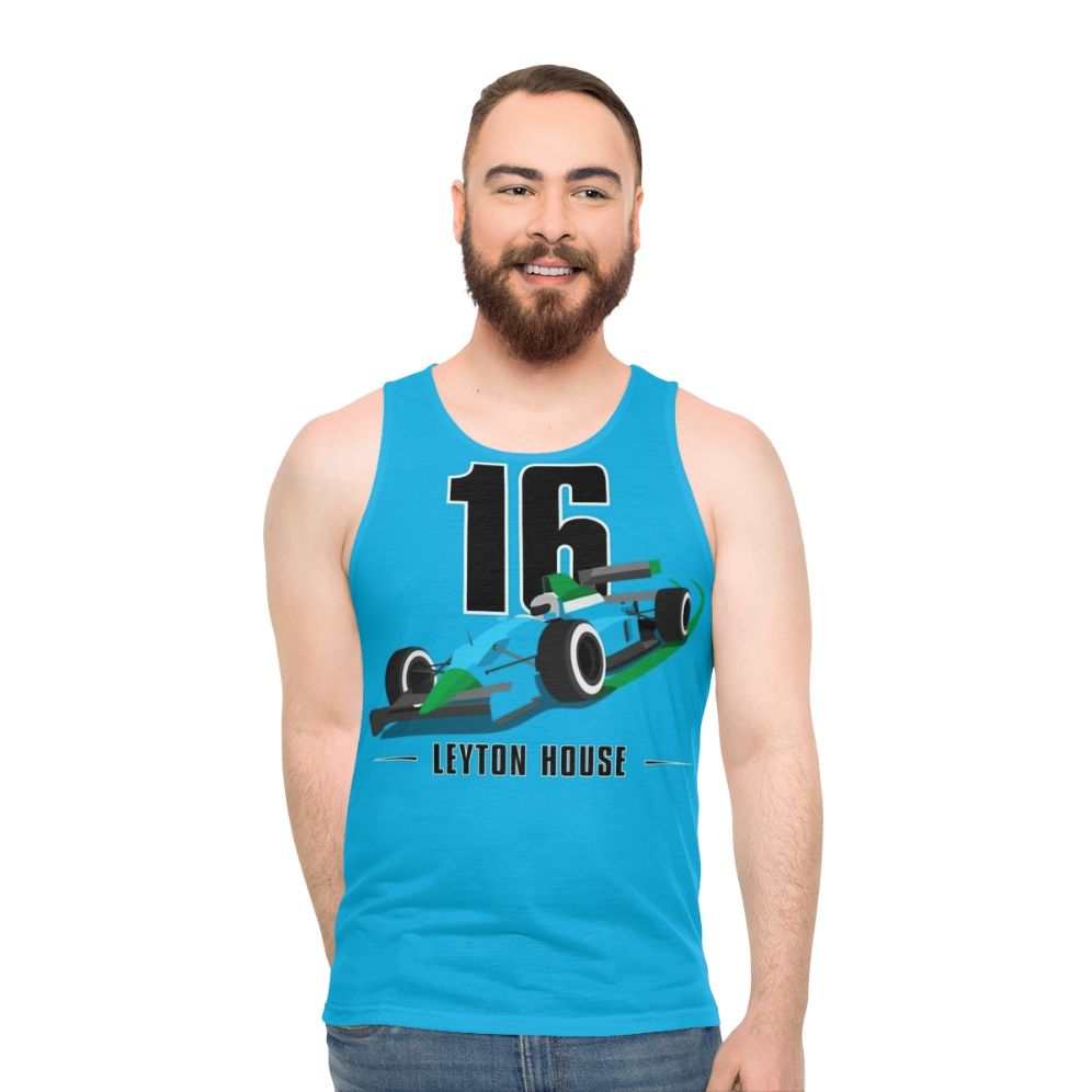 Motorsports-inspired unisex tank top - men