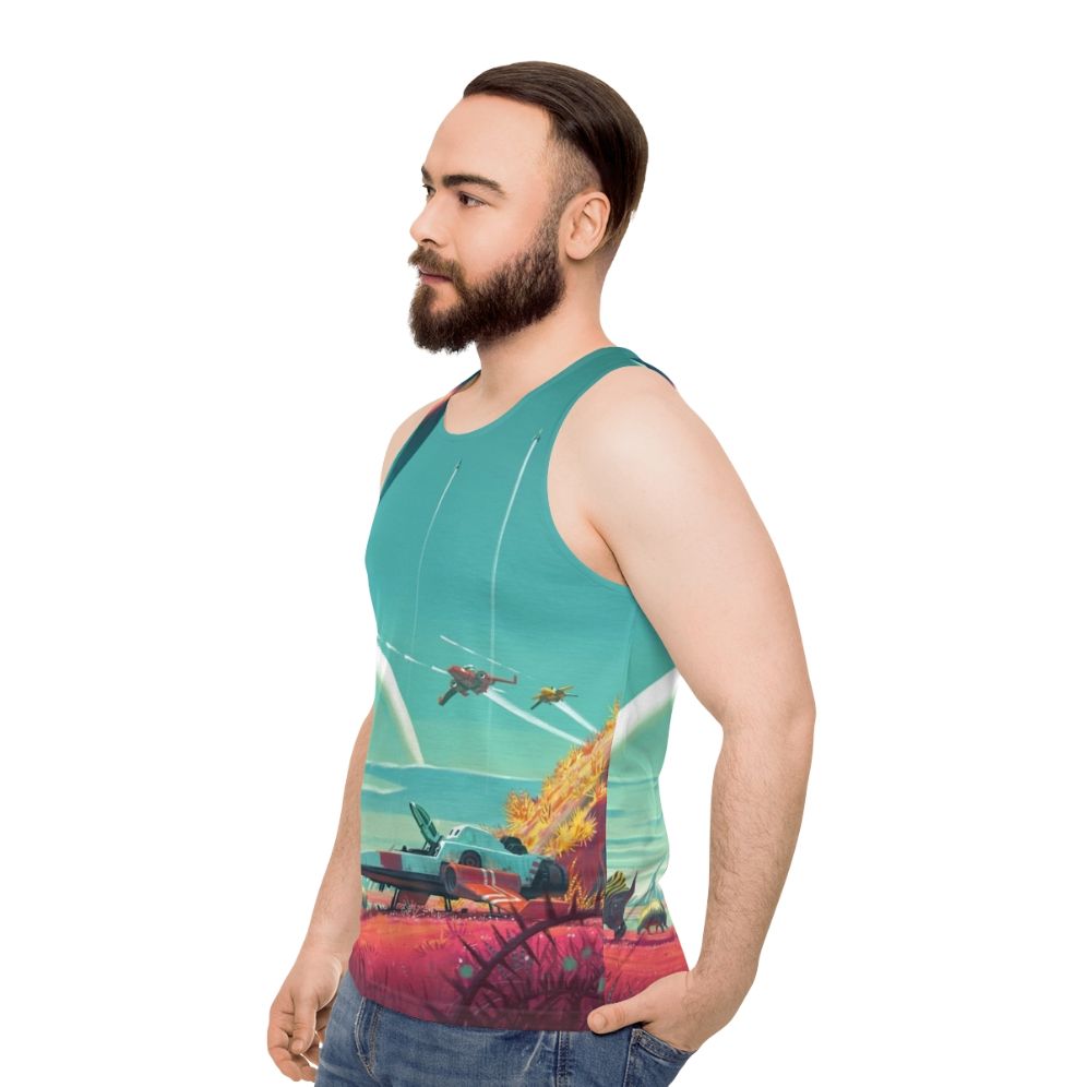 No Man's Sky Horizon Unisex Tank Top - men side