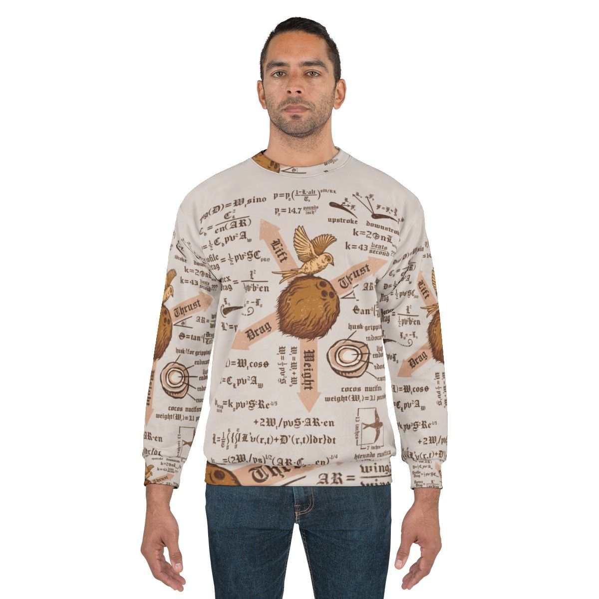 "Monty Python 'The Weight Ratios of Holy Grail' Sweatshirt" - men