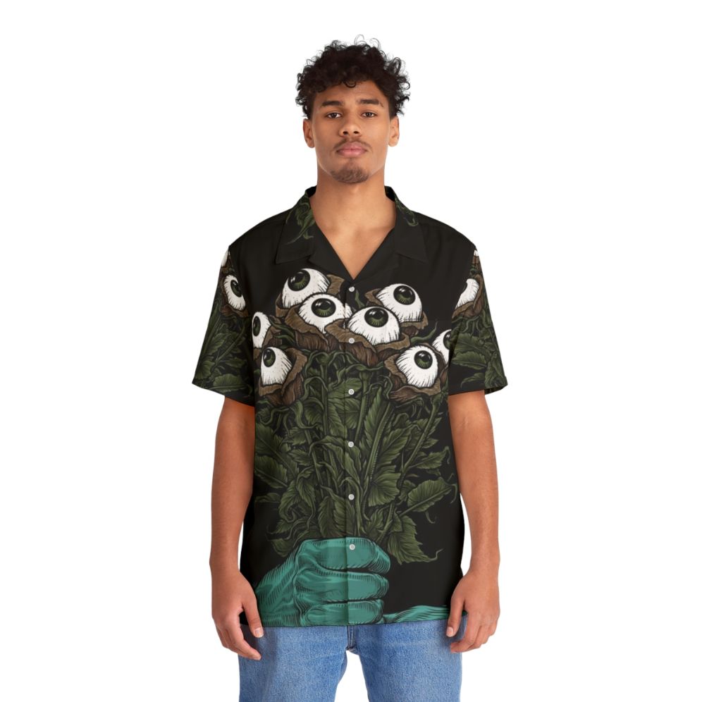 Monster Bouquet Hawaiian Shirt - Unleash Your Tropical Terror - People Front