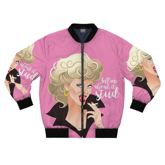 Stud bomber jacket - Grease inspired fashion icon