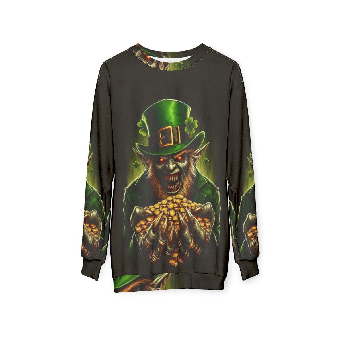 Irish Zombie Leprechaun Sweatshirt - hanging